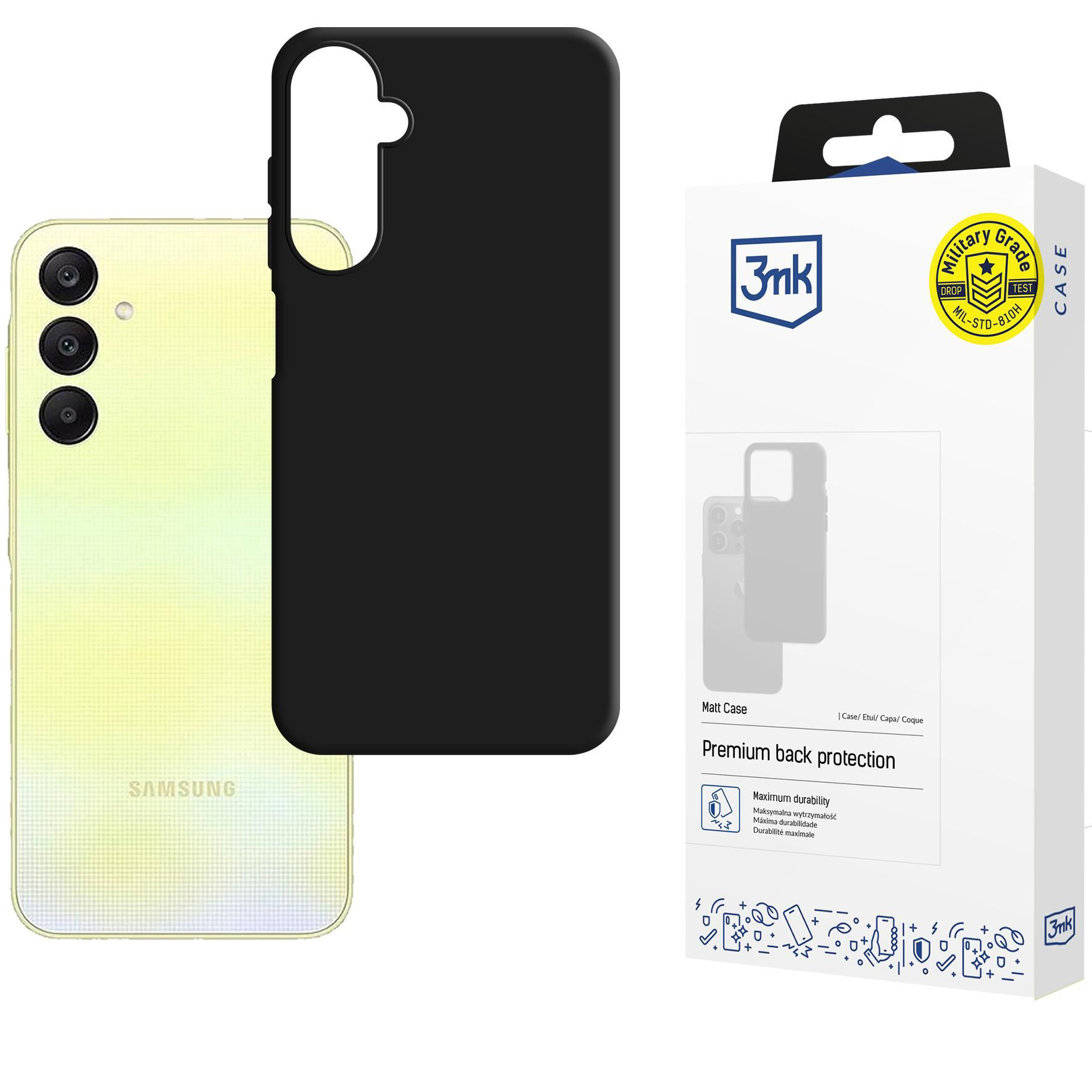 Etui matowe 3mk Matt Case do Galaxy A26 5G, czarne.